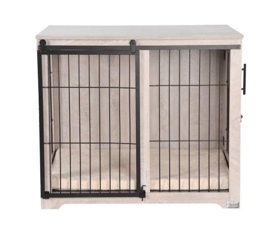 Quapas! premium indoor doghouse wood L