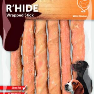 R'Hide Staaf Wit met kip 15cm 6 st 180g