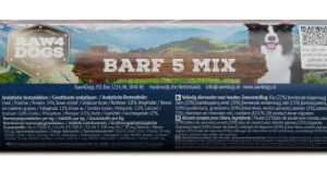 Raw4dogs barf 5-mix 450g