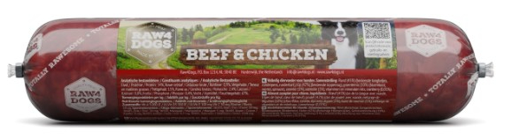 Raw4dogs beef & chicken 450g