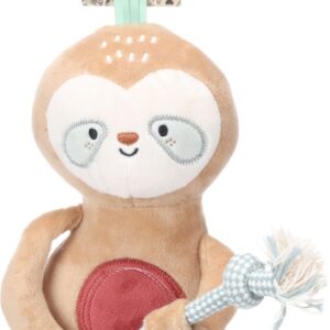 Speelgoed puppy phoebe luiaard met touw 29cm