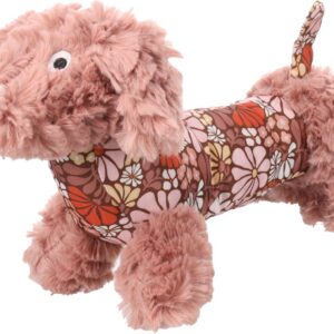 Speelgoed rozette hond oudroze 35cm
