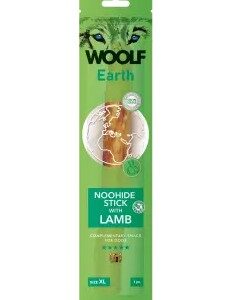 Woolf earth noohide XL stick with lamb 85g