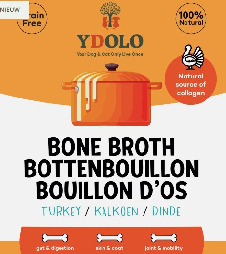 YDOLO bottenbouillon bio kalkoen 230ml