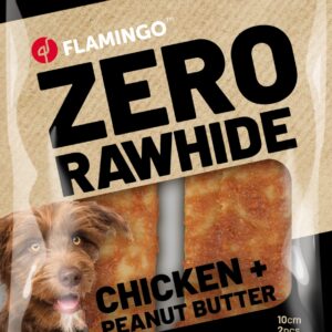 Zero rawhide Wraps met kip & Pindakaas 10cm 2 st 120g