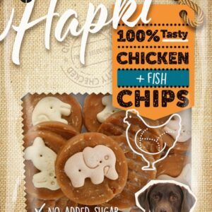 Hapki chips met kip & vis + koekje 85gr