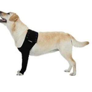 Suitical recovery front leg single sleeve dog - black M