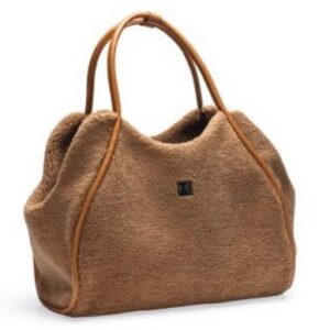 DBL draagtas tebby cognac 43x18x35cm