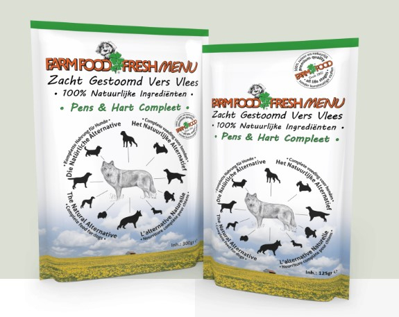 Farmfood fresh menu pens/hart 125g