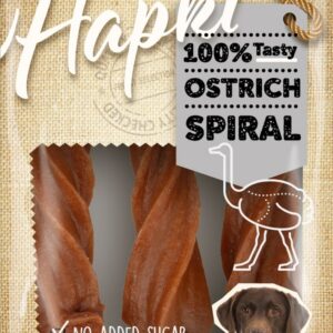 Hapki spiraal met struisvogel 85g