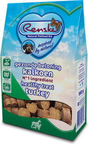 Renske gezonde beloning hartjes kalkoen 150gr