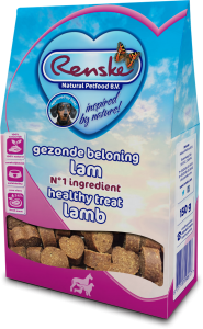 Renske gezonde beloning hartjes lam 150gr