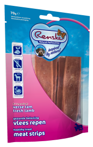 Renske gezonde beloning vleesrepen lam 70gr