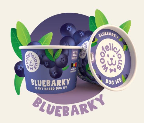 Woofelicious bluebarky dog ice 100ml