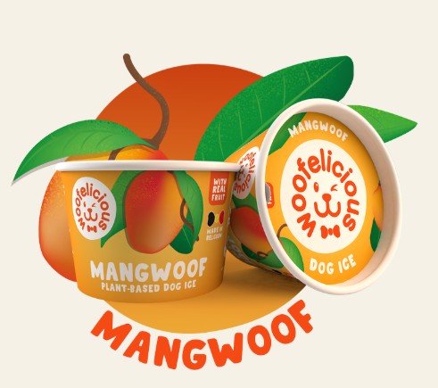 Woofelicious mangowoof dog ice 100ml