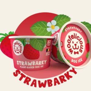 Woofelicious strawbarky dog ice 100ml