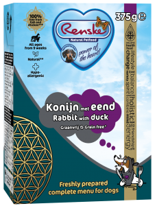 Renske vers konijn/eend graanvrij 375g