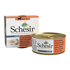 Schesir dog kip/papaya 150g