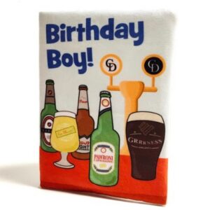 Birthday Card Blue Drinks