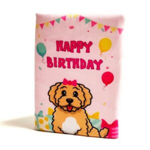 Birthday Card Pink Dog