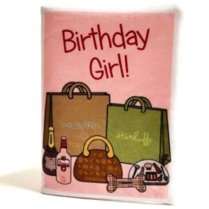 Birthday Card Pink Shopping Trip