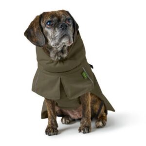 Coat nordby pug & fr bulldog 32cm olive green