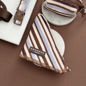 Cocopup bandana stripes brown blue