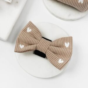 Cocopup chai hearts bow tie