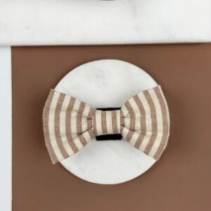 Cocopup london linen stripes bow tie