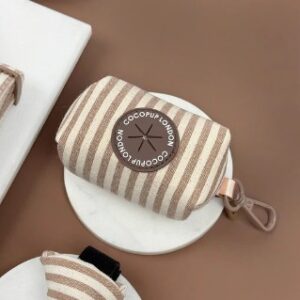 Cocopup london linen stripes poop bag holder