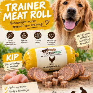 Canis Purus Trainer Meat Roll – Kip 200g