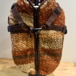 JV dogwalk jacket tartan brown 33cm