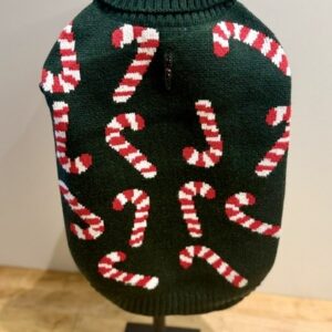JV dogwalk sweater candy cane green 24cm