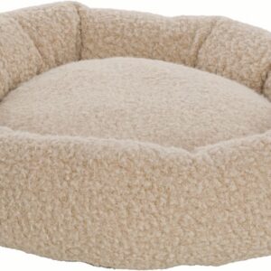 Mand adeline rond beige 50x50x16cm